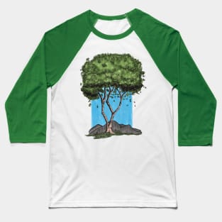 Sketch Tree Baseball T-Shirt